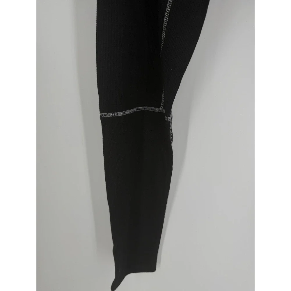 Guide Gear Mens Thermal Leggings Medium Black Base Layer Waffle Knit Outdoor
